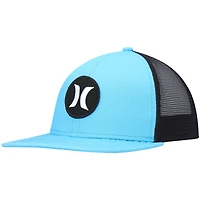 Men's Hurley Aqua Circle Trucker Snapback Hat