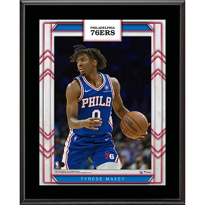 Tyrese Maxey Philadelphia 76ers Framed 10.5" x 13" Sublimated Player Plaque