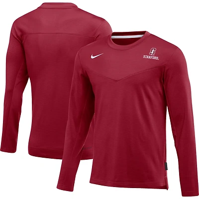 Men's Nike Cardinal Stanford Cardinal 2022 Game Day Sideline Performance Long Sleeve T-Shirt
