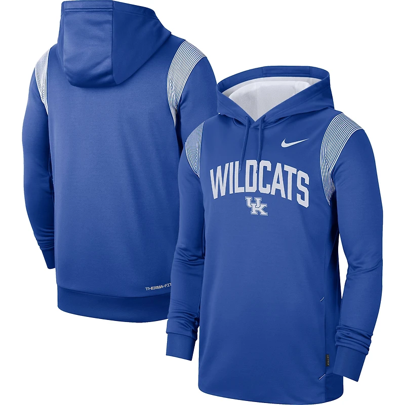 Men's Nike Royal Kentucky Wildcats 2022 Game Day Sideline Performance Pullover Hoodie