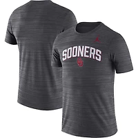 Men's Jordan Brand Black Oklahoma Sooners 2022 Game Day Sideline Velocity Performance T-Shirt