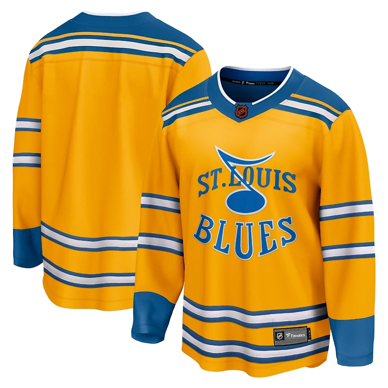 Men's Fanatics Yellow St. Louis Blues Special Edition 2.0 Breakaway Blank Jersey