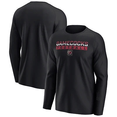 Men's Fanatics Black South Carolina Gamecocks Weekend Favorite Raglan Long Sleeve T-Shirt