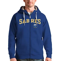 Men's Antigua Royal Buffalo Sabres Wordmark Victory Full-Zip Hoodie