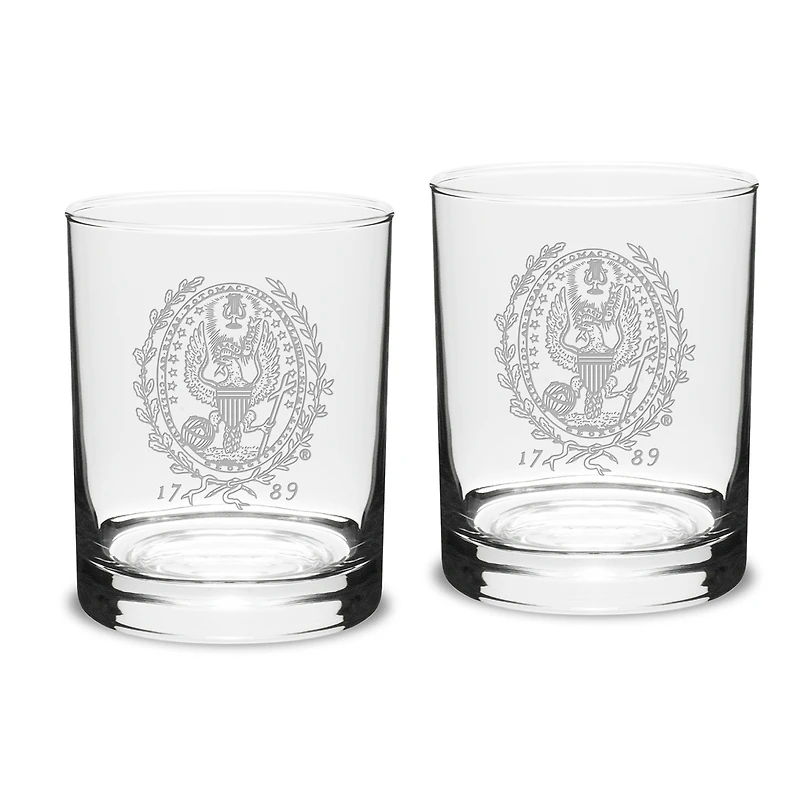 Georgetown Hoyas 14oz. 2-Piece Classic Double Old-Fashioned Glass Set