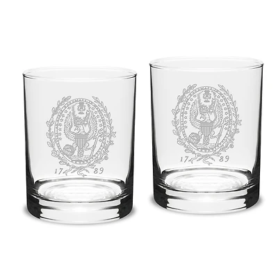 Georgetown Hoyas 14oz. 2-Piece Classic Double Old-Fashioned Glass Set