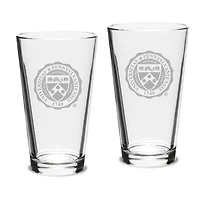 Pennsylvania Quakers 16oz. 2-Piece Classic Pub Glass Set