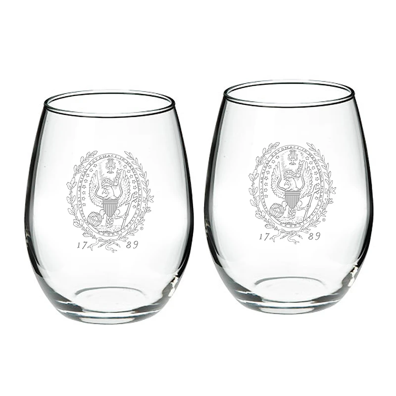 Georgetown Hoyas 2-Piece 21oz. Stemless Wine Glass Set