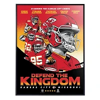 Phenom Gallery Kansas City Chiefs 18'' x 24'' Deluxe Framed Serigraph Print