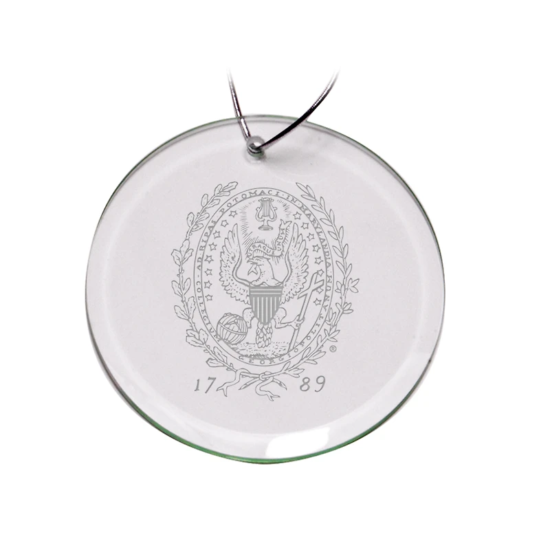 Georgetown Hoyas 3'' Glass Round Ornament