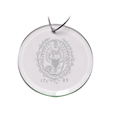 Georgetown Hoyas 3'' Glass Round Ornament