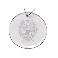 Georgetown Hoyas 3'' Glass Round Ornament