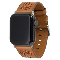 Tan Los Angeles Rams Leather Apple Watch Band