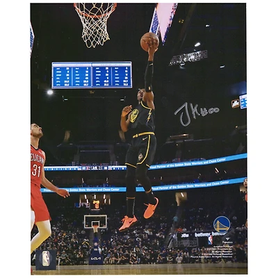 Jonathan Kuminga Golden State Warriors Autographed 8'' x 10'' Layup vs. New Orleans Pelicans Photograph