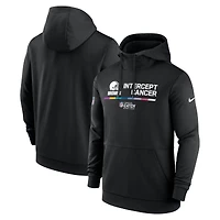 Men's Nike Black Cleveland Browns NFL Crucial Catch Therma Performance Pullover Hoodie