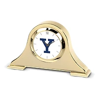 Gold Yale Bulldogs Napoleon Desk Clock