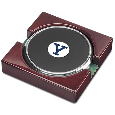 Silver Yale Bulldogs Two-Pack Coaster Set