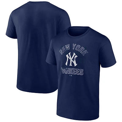 Men's Navy New York Yankees Second Wind T-Shirt