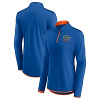 Women's Fanatics Royal Florida Gators Worth the Drive Quarter-Zip Top