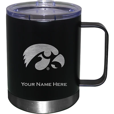 Iowa Hawkeyes 12oz. Personalized Stainless Steel Lowball with Handle
