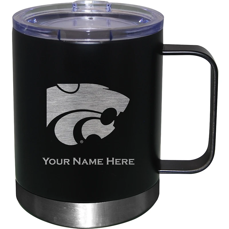Kansas State Wildcats 12oz. Personalized Stainless Steel Lowball with Handle