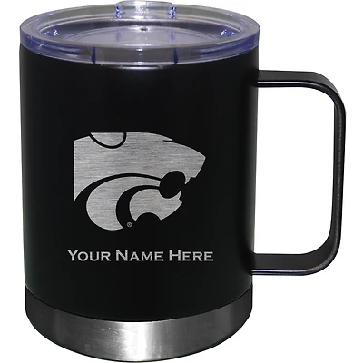 Kansas State Wildcats 12oz. Personalized Stainless Steel Lowball with Handle