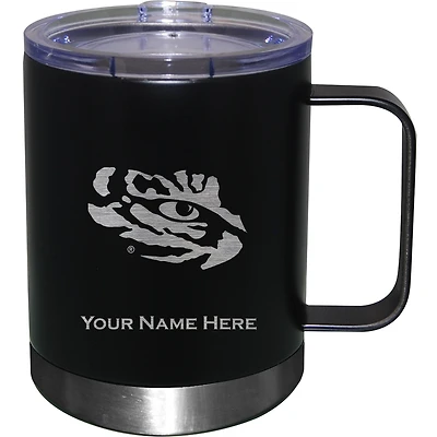 LSU Tigers 12oz. Personalized Stainless Steel Lowball with Handle