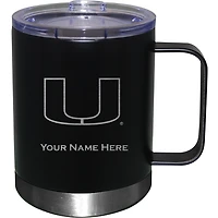 Miami Hurricanes 12oz. Personalized Stainless Steel Lowball with Handle