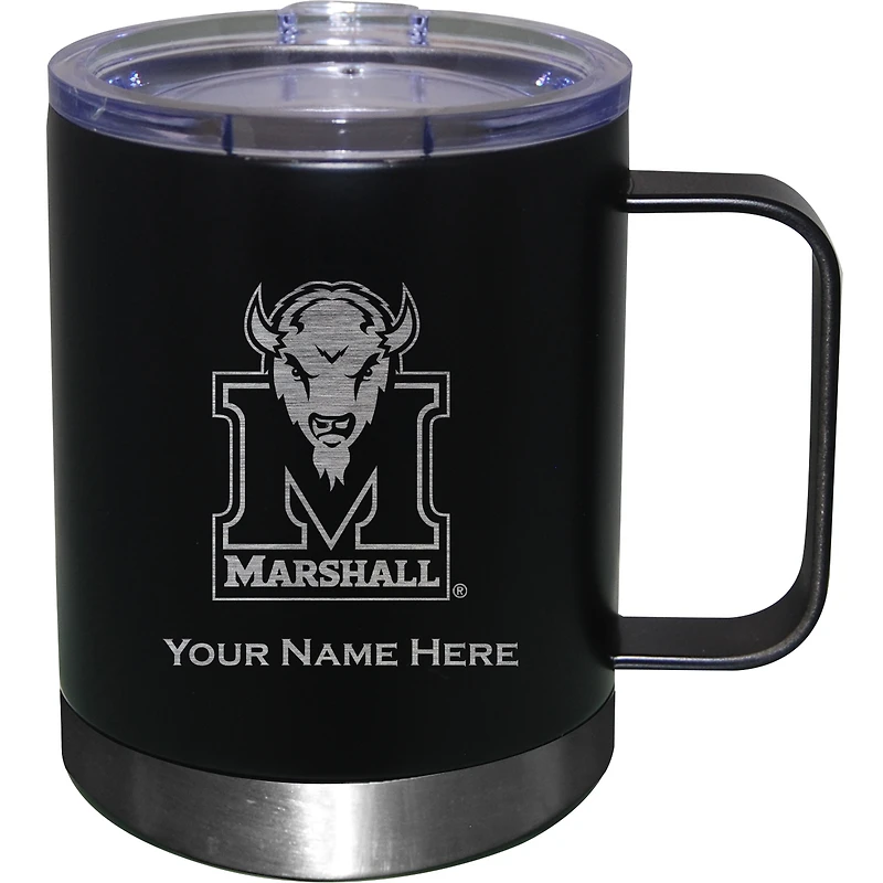 Marshall Thundering Herd 12oz. Personalized Stainless Steel Lowball with Handle