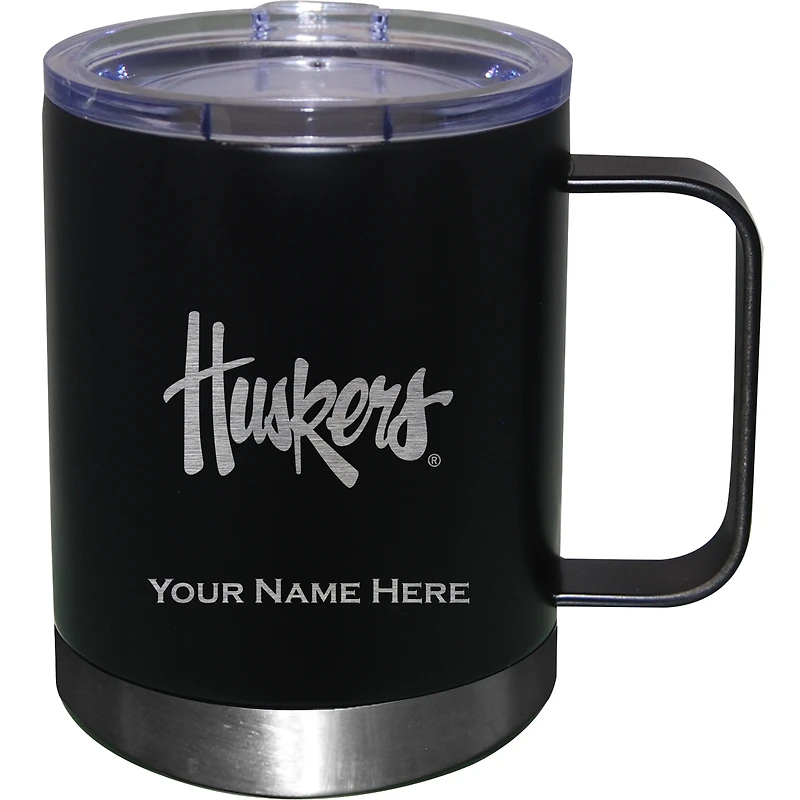 Nebraska Huskers 12oz. Personalized Stainless Steel Lowball with Handle