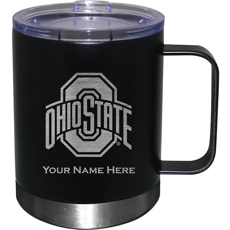 Ohio State Buckeyes 12oz. Personalized Stainless Steel Lowball with Handle