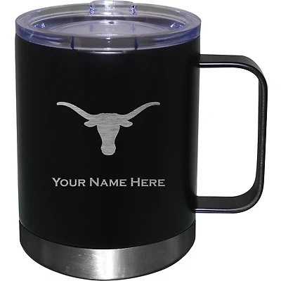 Texas Longhorns 12oz. Personalized Stainless Steel Lowball with Handle