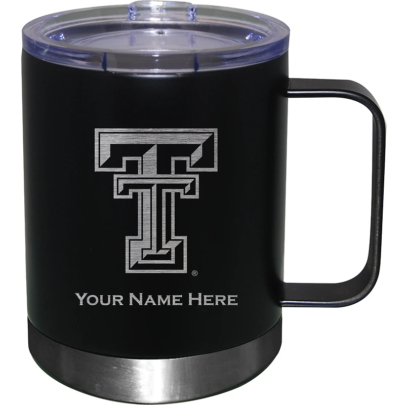 Texas Tech Red Raiders 12oz. Personalized Stainless Steel Lowball with Handle