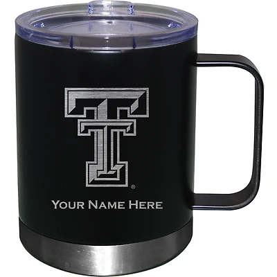 Texas Tech Red Raiders 12oz. Personalized Stainless Steel Lowball with Handle