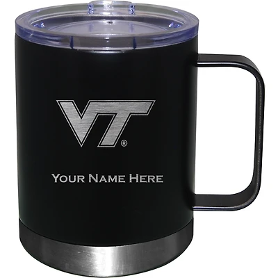 Virginia Tech Hokies 12oz. Personalized Stainless Steel Lowball with Handle