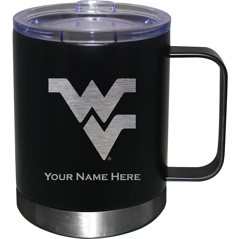 West Virginia Mountaineers 12oz. Personalized Stainless Steel Lowball with Handle