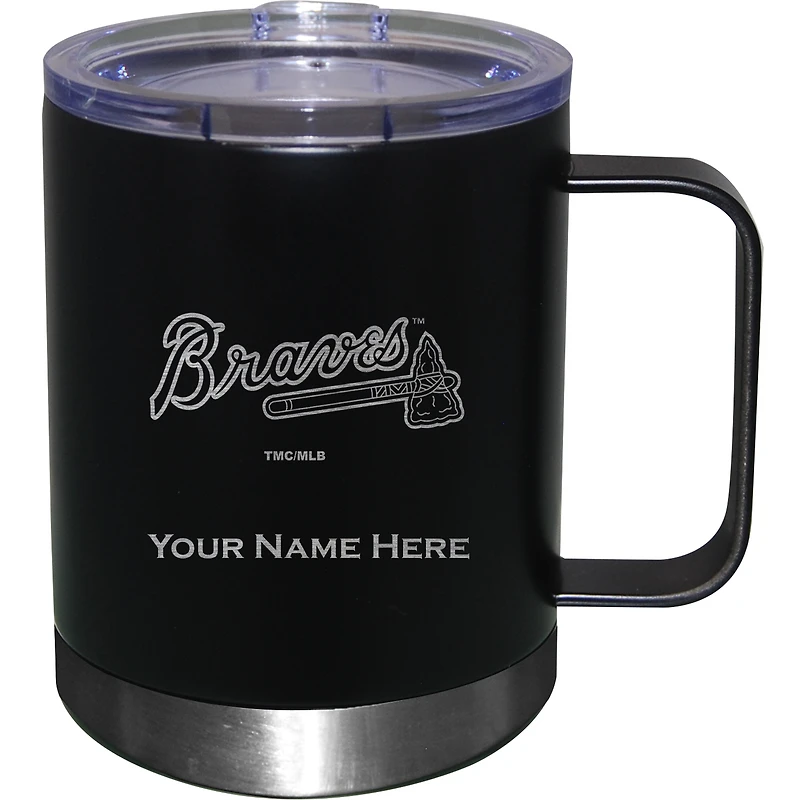 Atlanta Braves 12oz. Personalized Stainless Steel Lowball with Handle