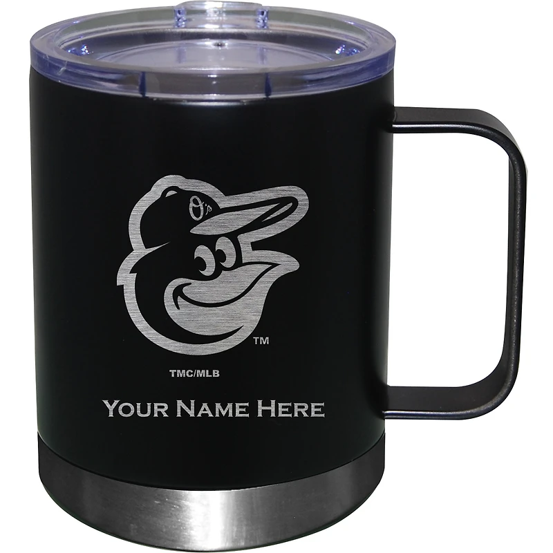 Baltimore Orioles 12oz. Personalized Stainless Steel Lowball with Handle
