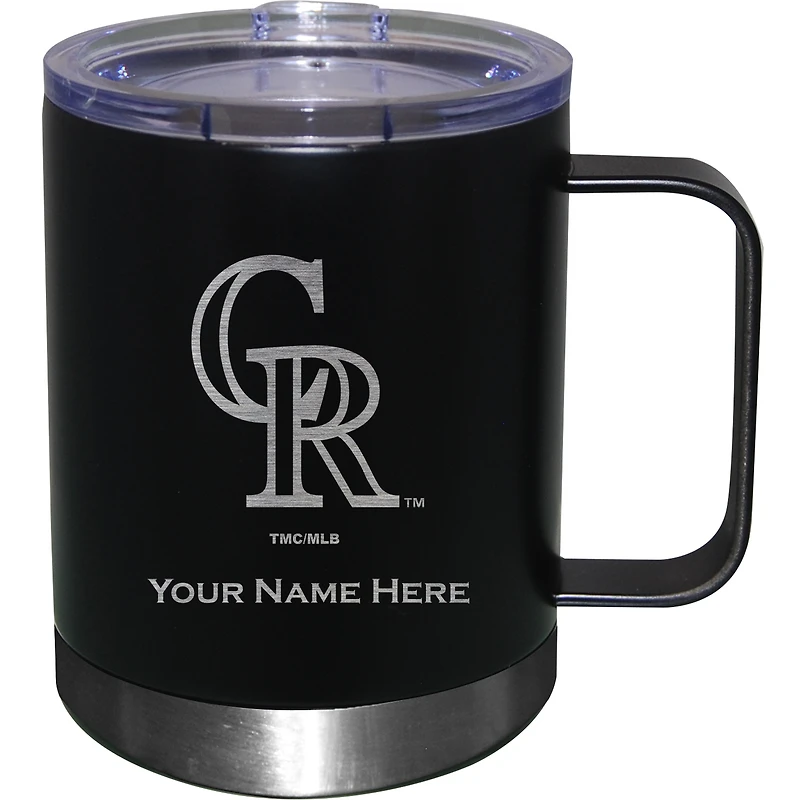 Colorado Rockies 12oz. Personalized Stainless Steel Lowball with Handle