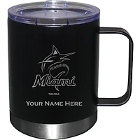 Miami Marlins 12oz. Personalized Stainless Steel Lowball with Handle