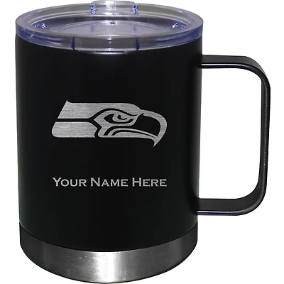 Seattle Seahawks 12oz. Personalized Stainless Steel Lowball with Handle