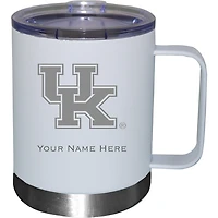 White Kentucky Wildcats 12oz. Personalized Stainless Steel Lowball with Handle
