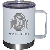 White Ohio State Buckeyes 12oz. Personalized Stainless Steel Lowball with Handle