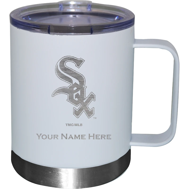 White Chicago White Sox 12oz. Personalized Stainless Steel Lowball with Handle
