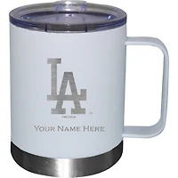 White Los Angeles Dodgers 12oz. Personalized Stainless Steel Lowball with Handle