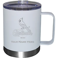 White St. Louis Cardinals 12oz. Personalized Stainless Steel Lowball with Handle