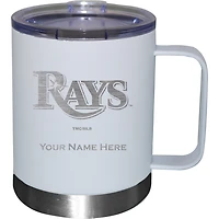 White Tampa Bay Rays 12oz. Personalized Stainless Steel Lowball with Handle