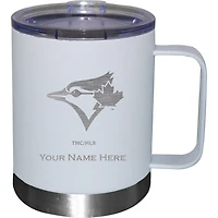 White Toronto Blue Jays 12oz. Personalized Stainless Steel Lowball with Handle