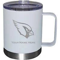 White Arizona Cardinals 12oz. Personalized Stainless Steel Lowball with Handle