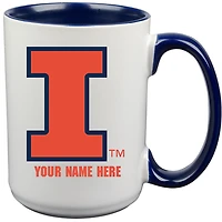 Illinois Fighting Illini 15oz. Personalized Ceramic Mug